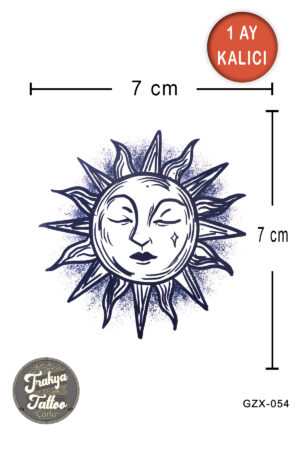 1 Ay Kalıcı Dövme Güneş Geçici Dövme