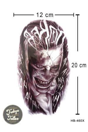 Geçici Dövme 1-2 Hafta Kalıcı Yarım Kol Zombi