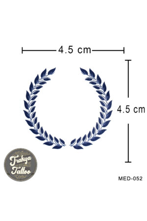 1 Ay Kalıcı Dövme Minimal Defne Geçici Dövme MED-052