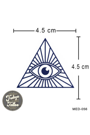 1 Ay Kalıcı Dövme Minimal Göz Geçici Dövme MED-056