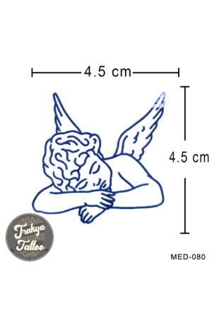 1 Ay Kalıcı Dövme Minimal Melek Geçici Dövme MED-080