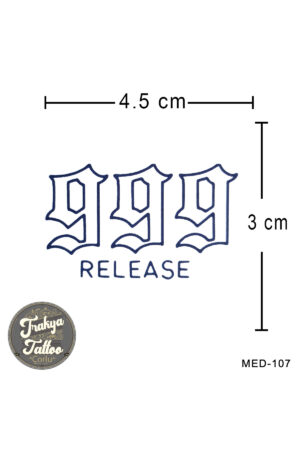 1 Ay Kalıcı Dövme 999 Geçici Dövme MED-107