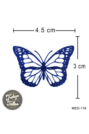 Yarı Kalıcı Dövme Minimal Kelebek Geçici Dövme