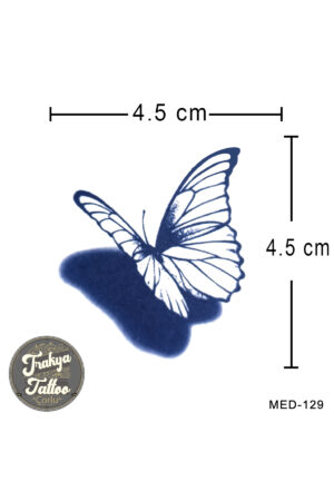 1 Ay Kalıcı Dövme Geçici Kelebek Dövmesi MED-129