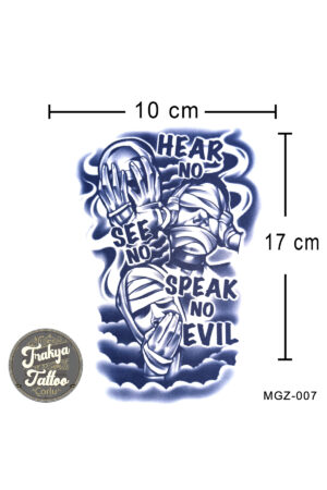 1 Ay Kalıcı Dövme Yarım Kol Bulut Dövmesi