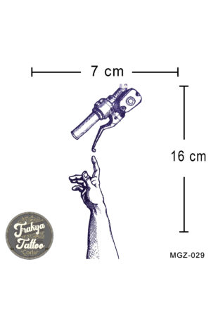 1 Ay Kalıcı Dövme Geçici Motorcu Dövmesi MGZ-029