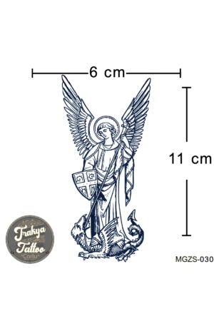 1 Ay Kalıcı Dövme Kanatlı Melek Dövmesi MGZS-030