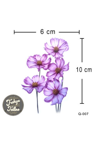 1-2 Hafta Kalıcı Geçici Minimal Çiçek Dövmesi