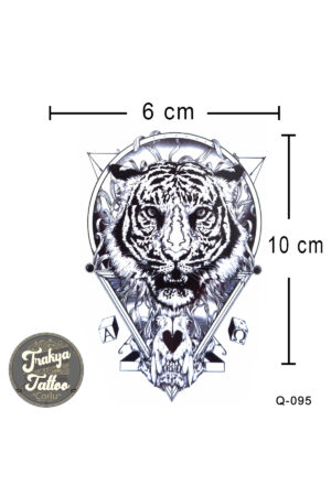 1-2 Hafta Kalıcı Geçici Minimal Kaplan Dövmesi