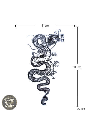 Geçici Dövme 1-2 Hafta Kalıcı Minimal Ejderha Dövmesi
