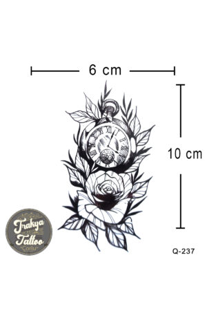 1-2 Hafta Kalıcı Geçici Minimal Gül Dövmesi