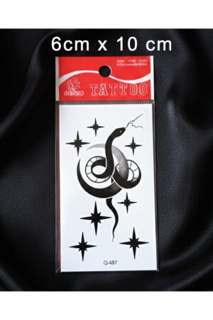 Geçici Dövme 1-2 Hafta Kalıcı Minimal Yılan Q-487