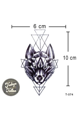 1-2 Hafta Kalıcı Geçici Minimal Kurt Dövmesi