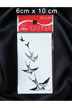 Geçici Dövme 1-2 Hafta Kalıcı Minimal Kırlangıç T-118