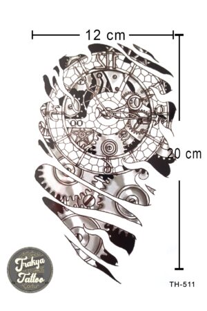 Geçici Dövme 1-2 Hafta Kalıcı Yarım Kol Dişliler