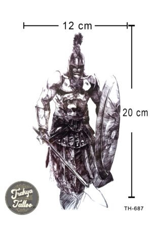 Geçici Dövme 1-2 Hafta Kalıcı Yarım Kol Spartacus