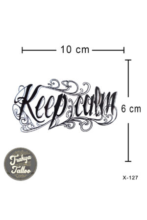 1-2 Hafta Kalıcı Geçici Minimal Yazı Dövmesi