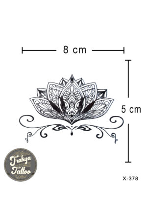 1-2 Hafta Kalıcı Geçici Minimal Lotus Dövmesi