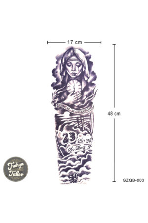 1 Ay Kalıcı Dövme Geçici Tam Kol Dövme GZQB-003
