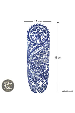 1 Ay Kalıcı Dövme Geçici Tam Kol Kaplama Maori Dövme